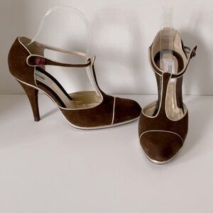 Moschino jewel suede shoe